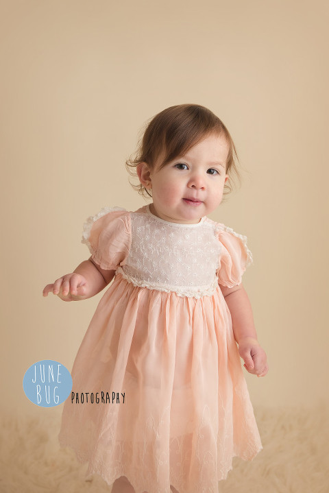 Antique dress baby photography